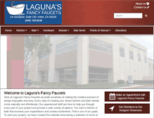 Tablet Screenshot of lagunasfancyfaucets.com